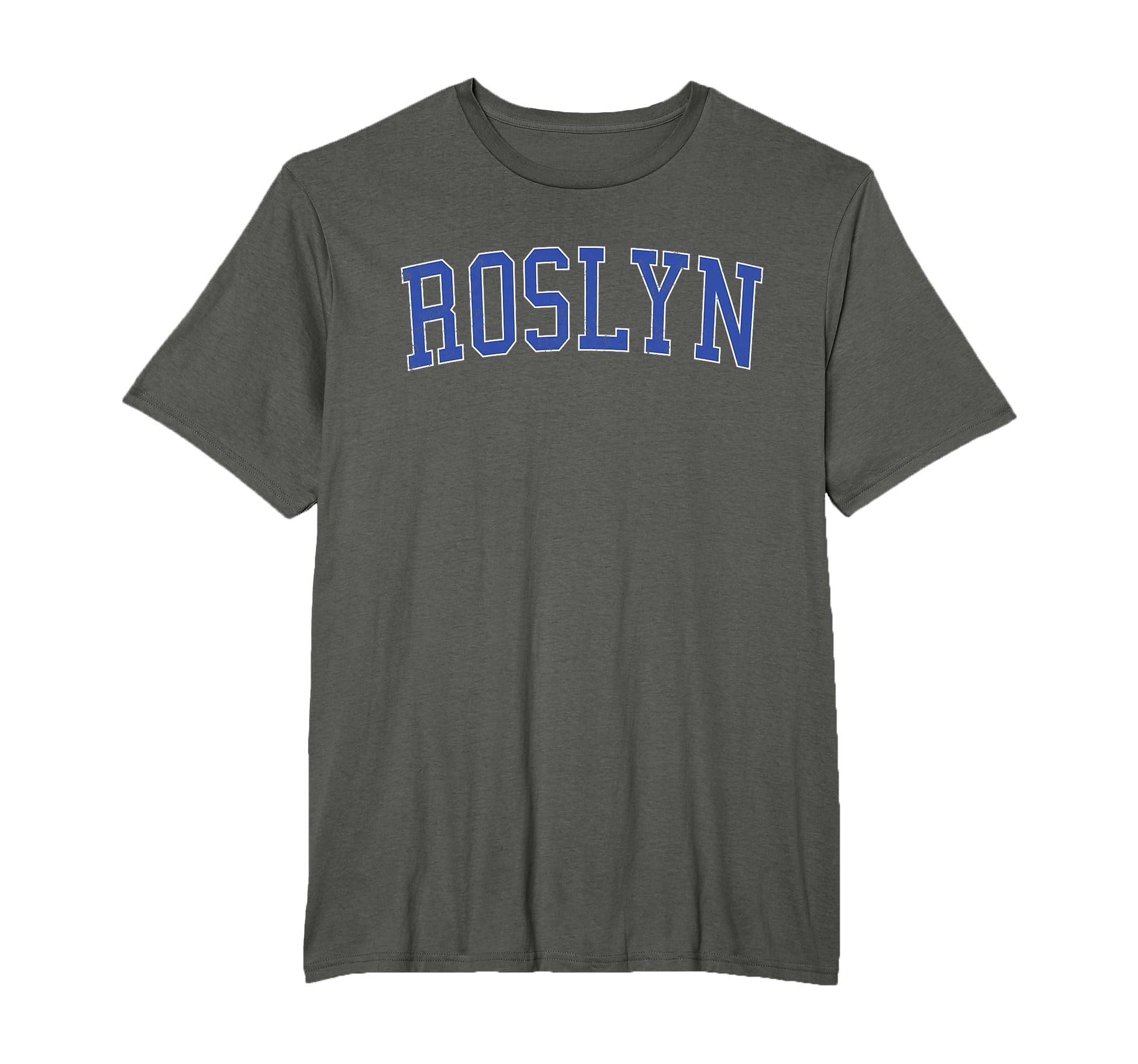 Roslyn Pa Distressed Blue Varsity T-Shirt - Aesthetic Graphic Men Women - T-Shirt, Sweatshirt, Hoodie