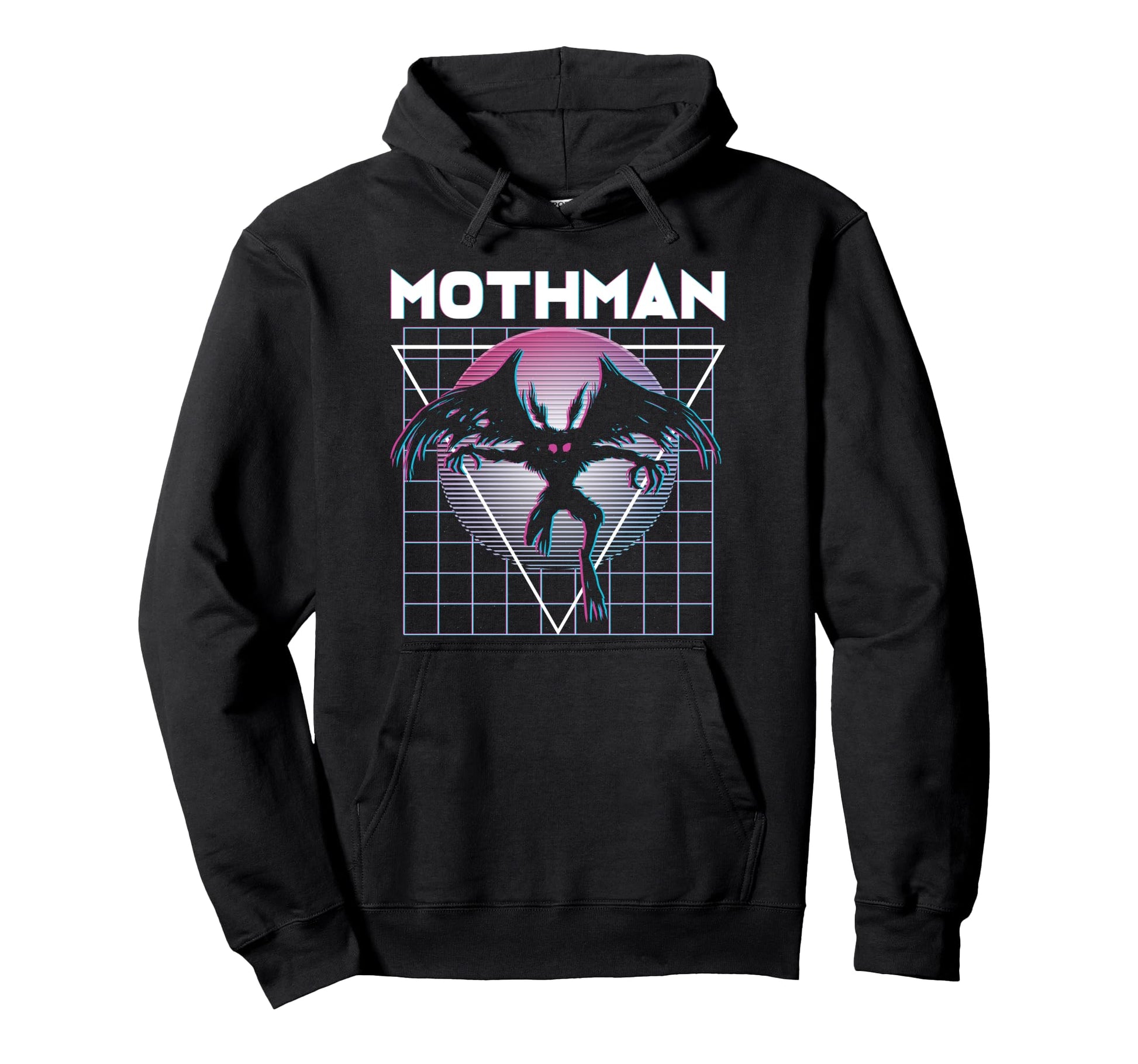 Vaporwave Aesthetic Mothman Hoodie - Unique Graphic for Adults - T-Shirt, Sweatshirt, Hoodie