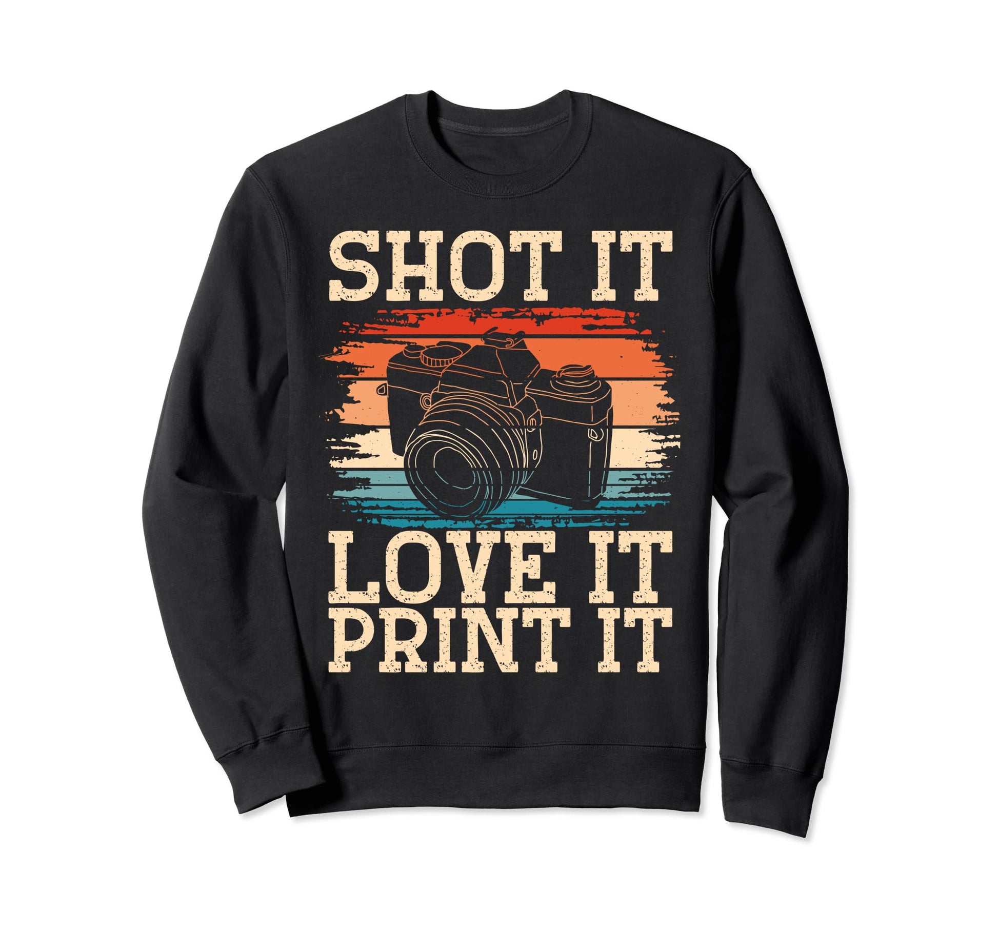 Photo Camera Photographer Flash Sweatshirt - Trendy Graphic for Adults - T-Shirt, Sweatshirt, Hoodie