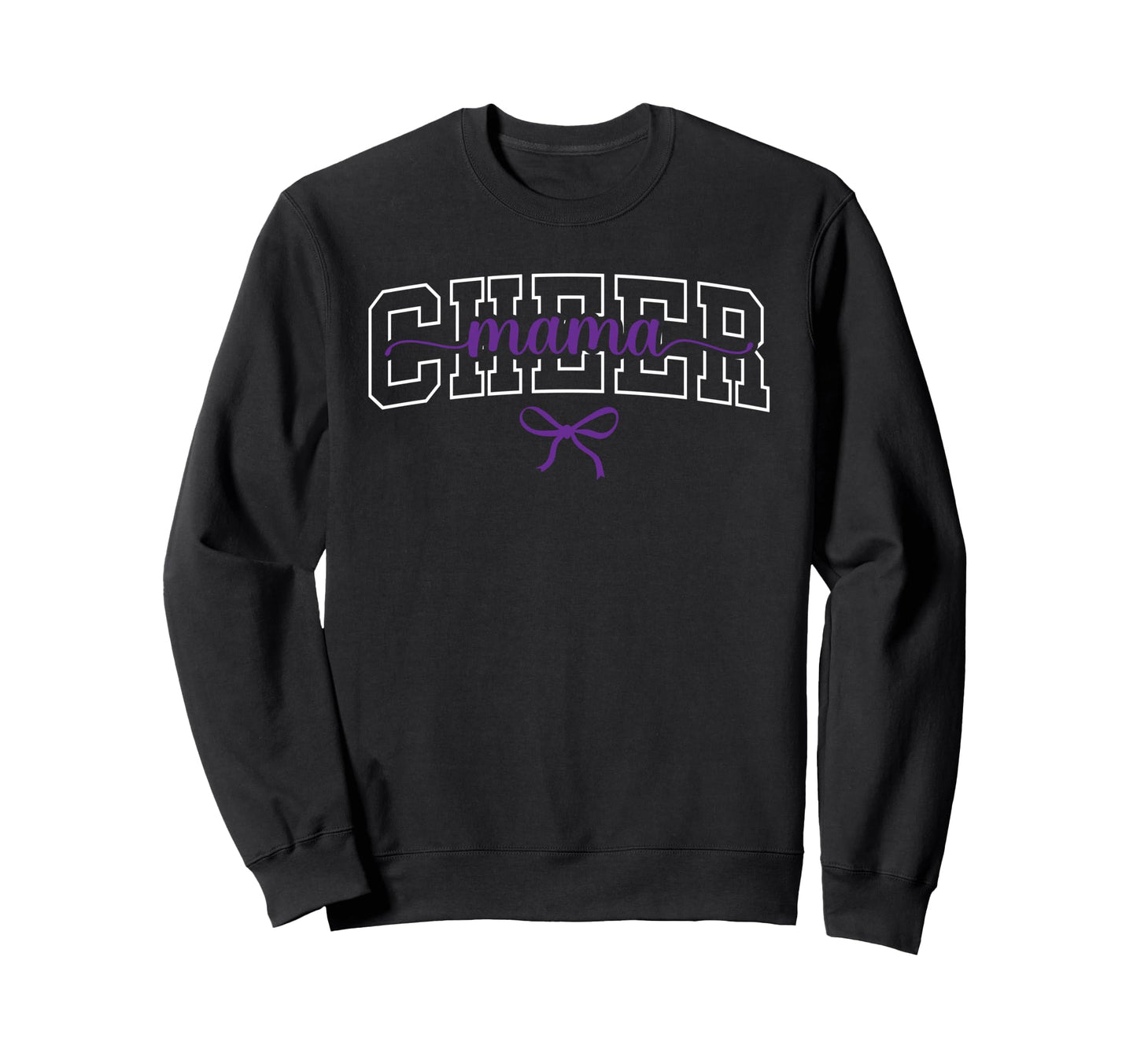 Purple Cheerleader Cheerleading Squad Sweatshirt - Graphic Print Unisex - T-Shirt, Sweatshirt, Hoodie