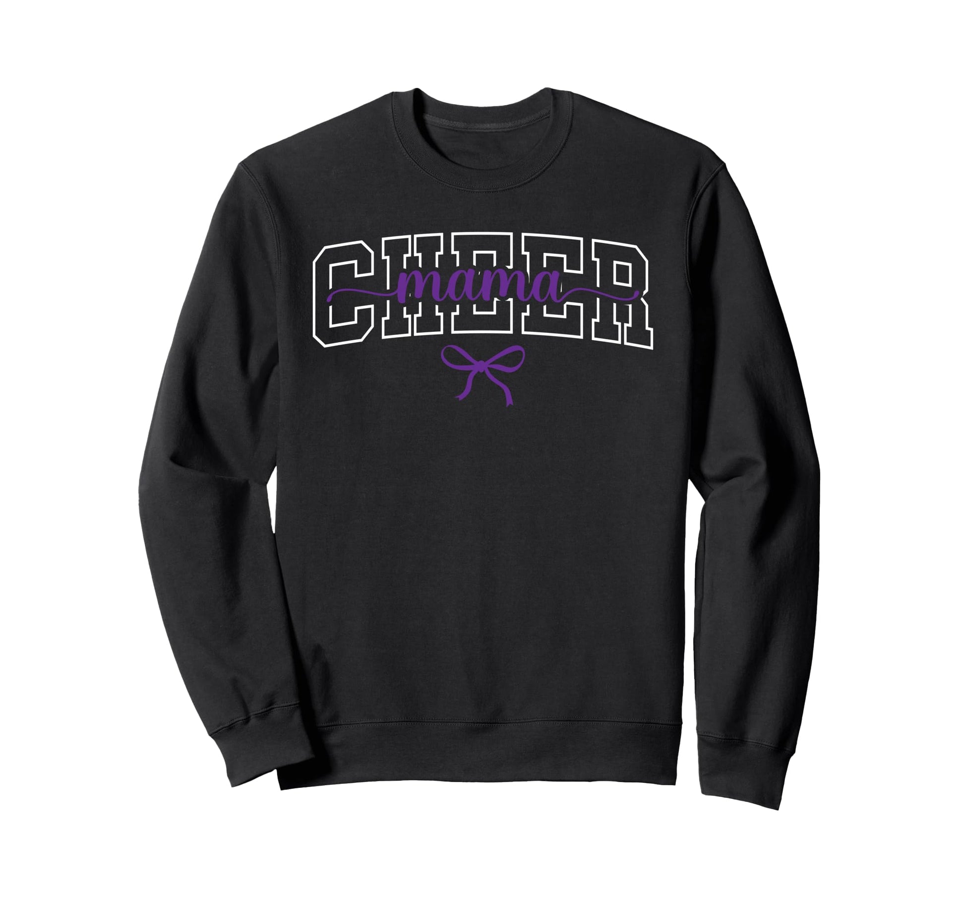 Purple Cheerleader Cheerleading Squad Sweatshirt - Graphic Print Unisex - T-Shirt, Sweatshirt, Hoodie