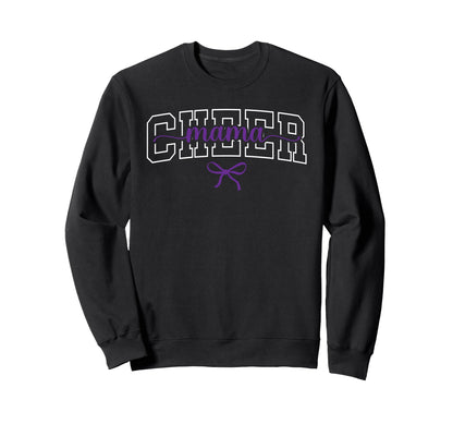 Purple Cheerleader Cheerleading Squad Sweatshirt - Graphic Print Unisex - T-Shirt, Sweatshirt, Hoodie
