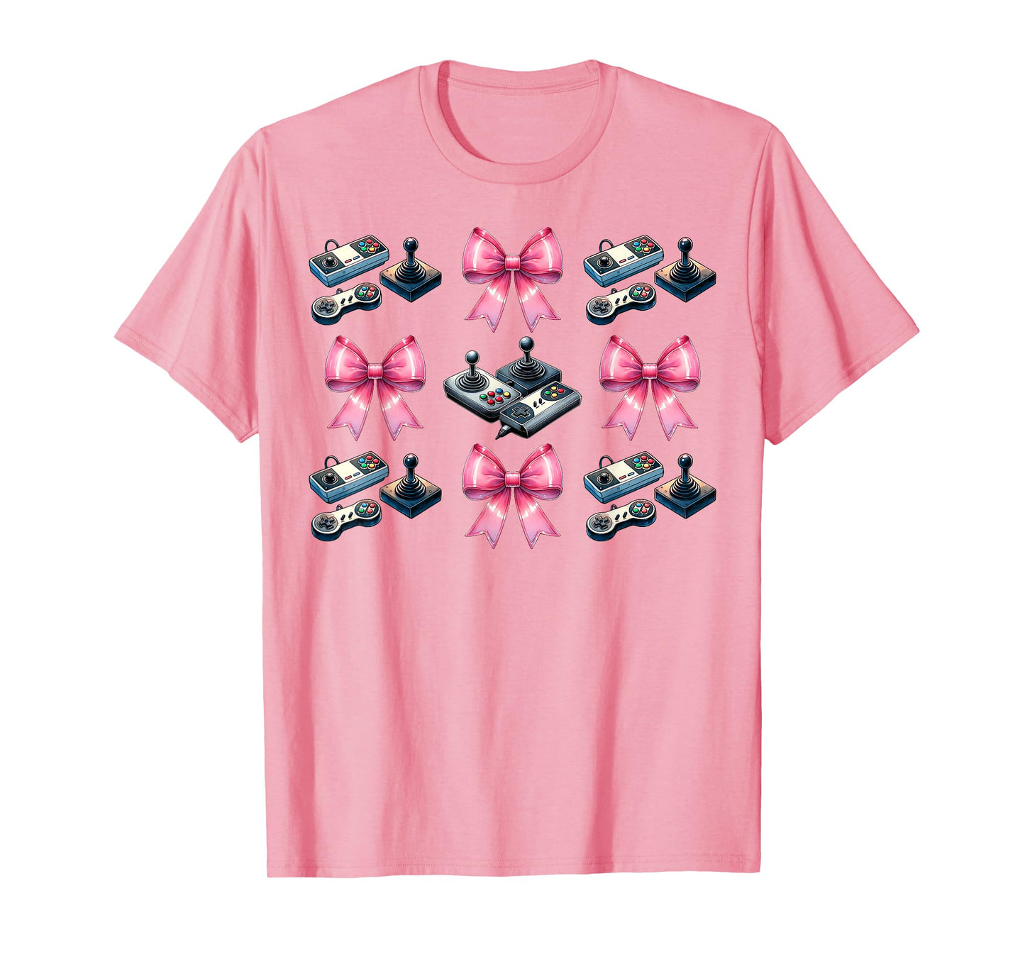 Coquette Bow Arcade Gaming Mothers Day T-Shirt - Novelty Apparel Unisex - T-Shirt, Sweatshirt, Hoodie