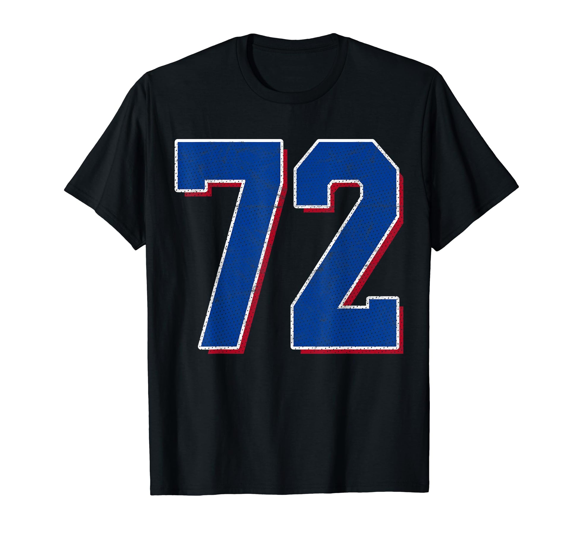 Number 72 Numbered Uniform Sports T-Shirt - Casual Everyday Wear Unisex - T-Shirt, Sweatshirt, Hoodie