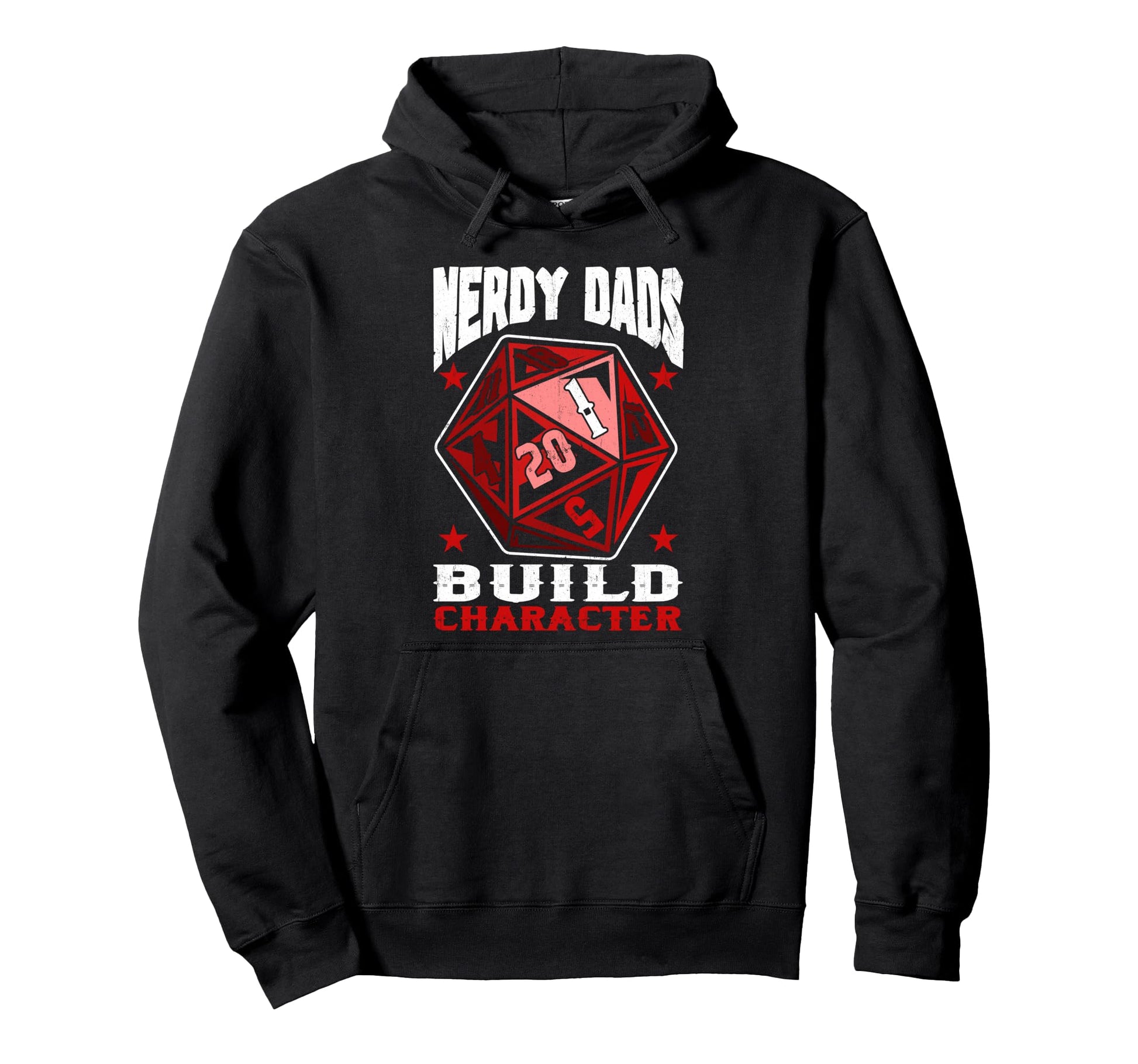 Rpg Gamer Nerdy Dads Build Character Hoodie - Minimalist Print Men Women - T-Shirt, Sweatshirt, Hoodie