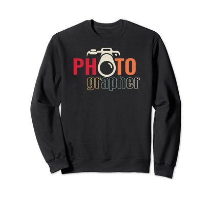 Photo Journalist Photographer Sweatshirt - Aesthetic Graphic Men Women - T-Shirt, Sweatshirt, Hoodie