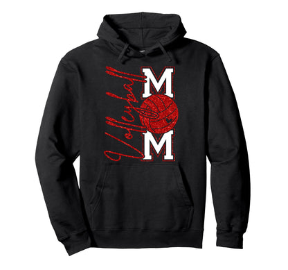 Volleyball Mom Game Day Mama Hoodie - Casual Everyday Wear Men Women - T-Shirt, Sweatshirt, Hoodie