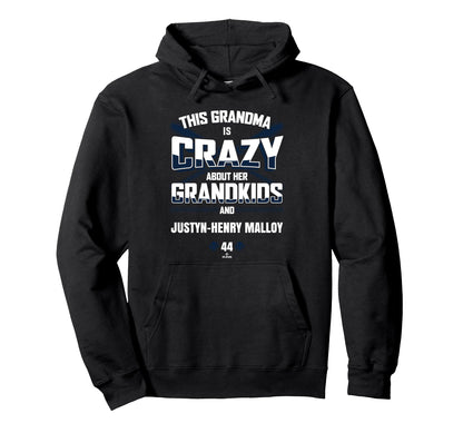 Grandma Crazy Justyn Henry Malloy Hoodie - Casual Everyday Wear for Adults - T-Shirt, Sweatshirt, Hoodie