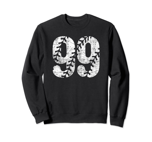 Baseball Softball Mom 99 Number 99 Sweatshirt - Trendy Graphic Men Women - T-Shirt, Sweatshirt, Hoodie