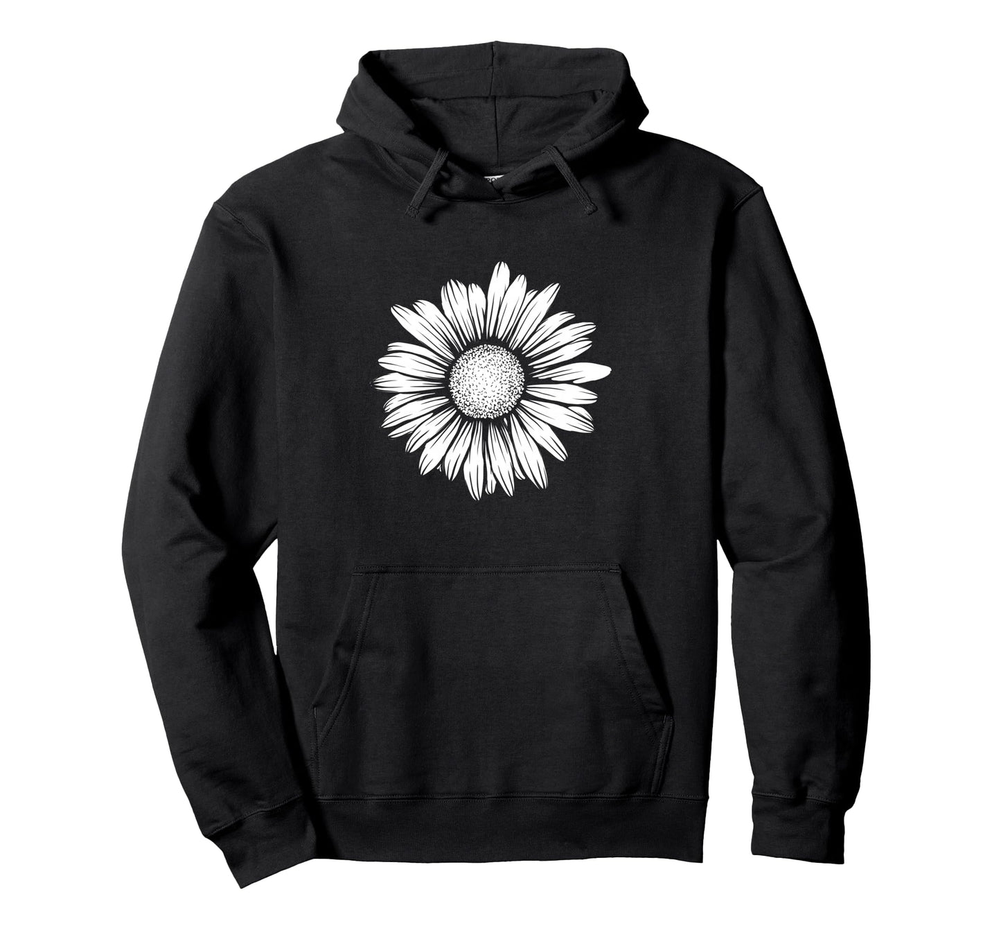 60S 70S Boho Hippie Floral Flower Hoodie - Aesthetic Graphic for Adults - T-Shirt, Sweatshirt, Hoodie
