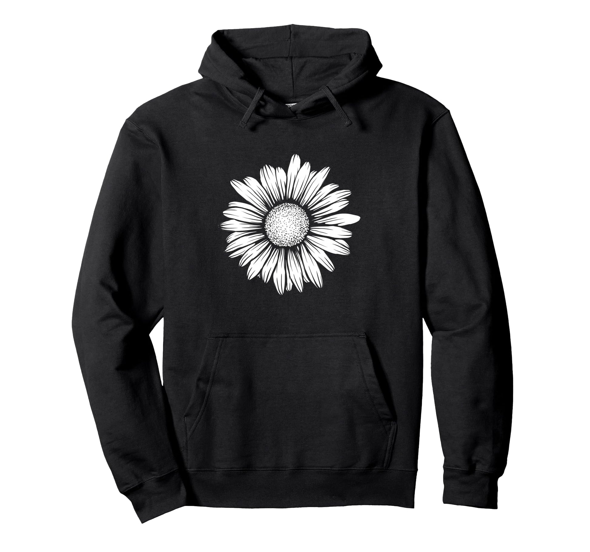 60S 70S Boho Hippie Floral Flower Hoodie - Aesthetic Graphic for Adults - T-Shirt, Sweatshirt, Hoodie