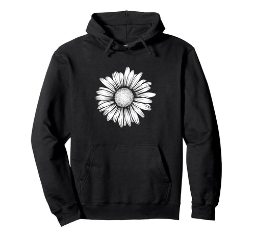 60S 70S Boho Hippie Floral Flower Hoodie - Aesthetic Graphic for Adults - T-Shirt, Sweatshirt, Hoodie
