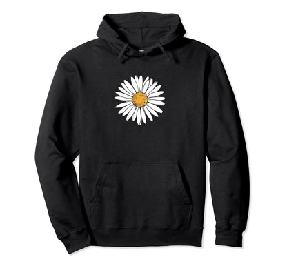Boho Daisy Flower Botanical Wildflower Hoodie - Novelty Apparel Unisex - T-Shirt, Sweatshirt, Hoodie