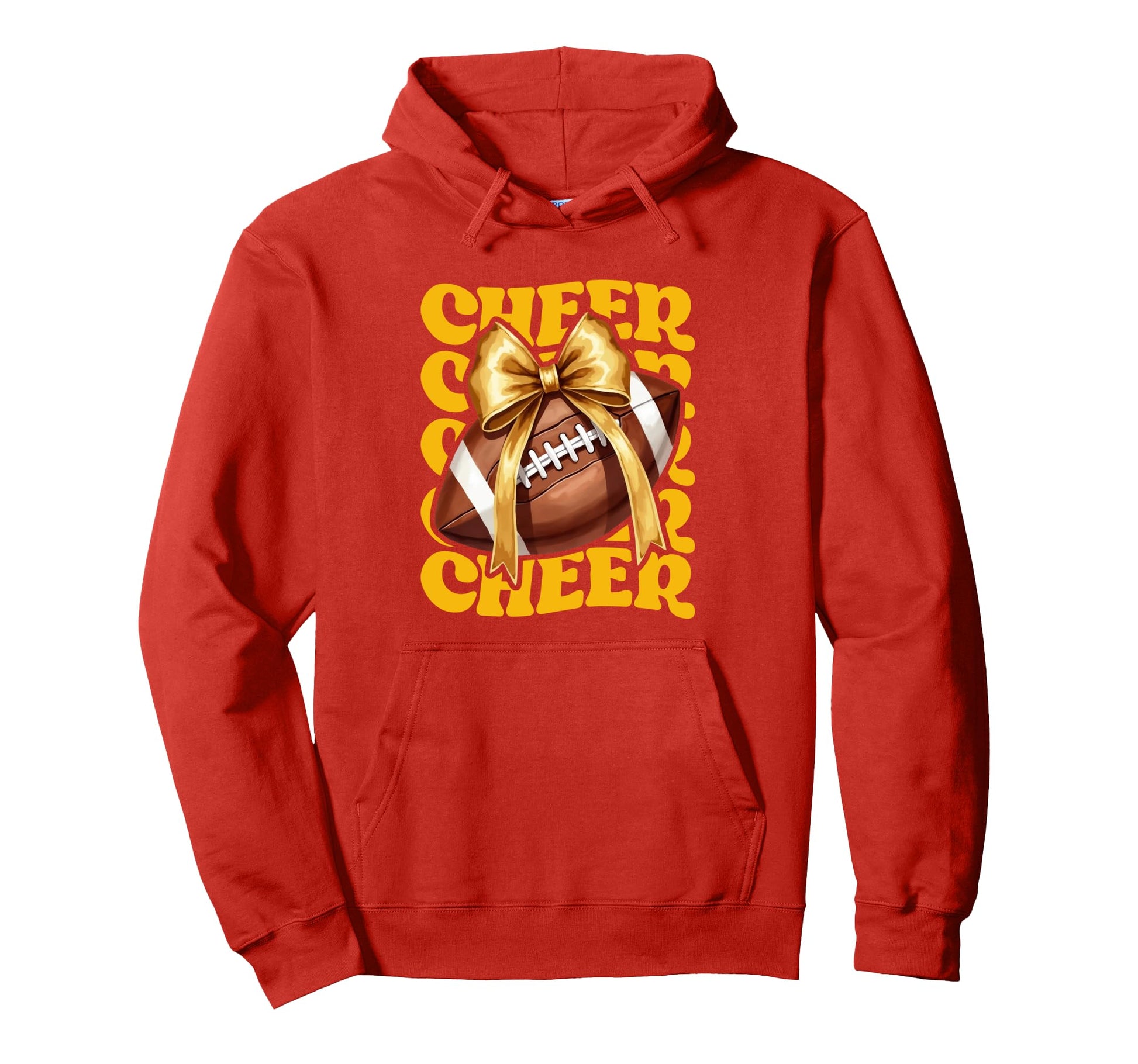 Game Day Yellow Cheerleader Mom Hoodie - Fun Novelty Design Men Women - T-Shirt, Sweatshirt, Hoodie