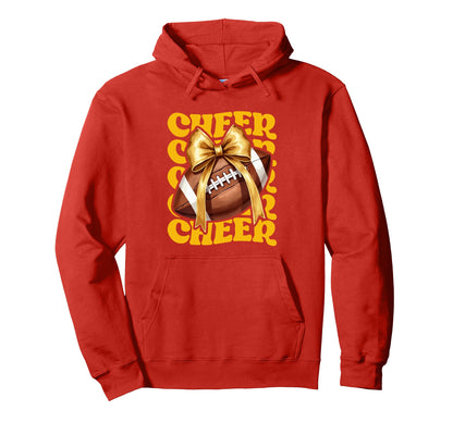 Game Day Yellow Cheerleader Mom Hoodie - Fun Novelty Design Men Women - T-Shirt, Sweatshirt, Hoodie