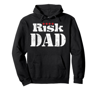 Risk Fathers Day Board Game Risk Dad Logo Hoodie - Graphic Print Unisex - T-Shirt, Sweatshirt, Hoodie