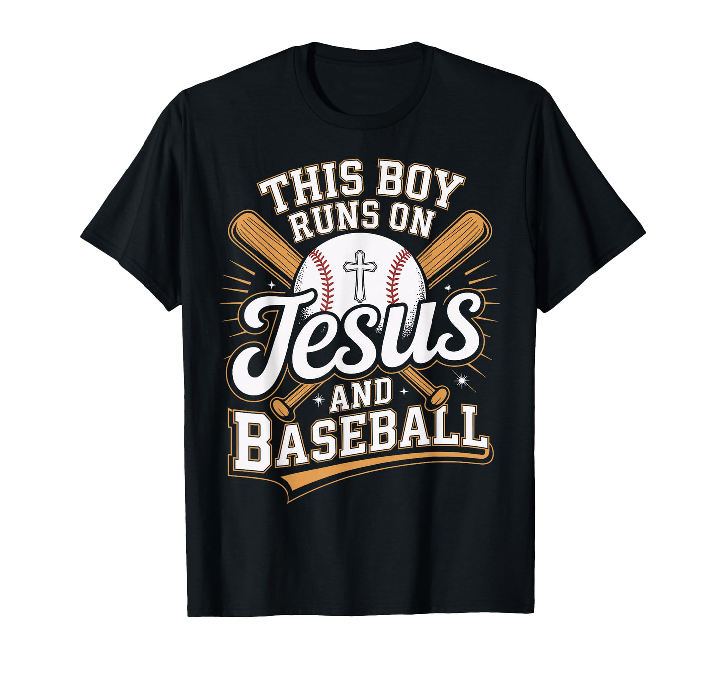 This Runs Jesus And Baseball Christian God T-Shirt - Unique Graphic Unisex - T-Shirt, Sweatshirt, Hoodie