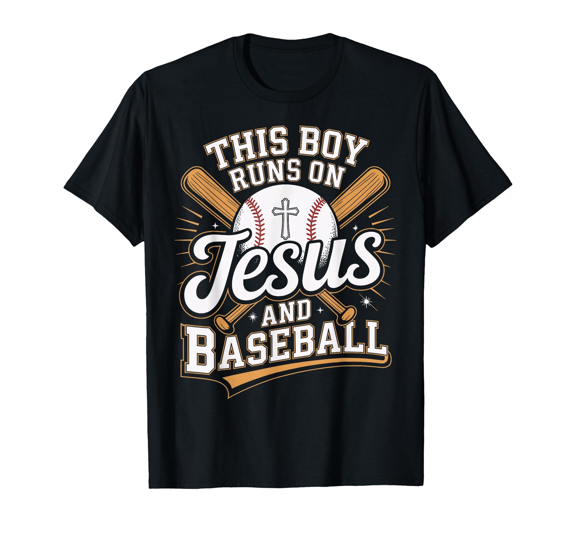 This Runs Jesus And Baseball Christian God T-Shirt - Unique Graphic Unisex - T-Shirt, Sweatshirt, Hoodie