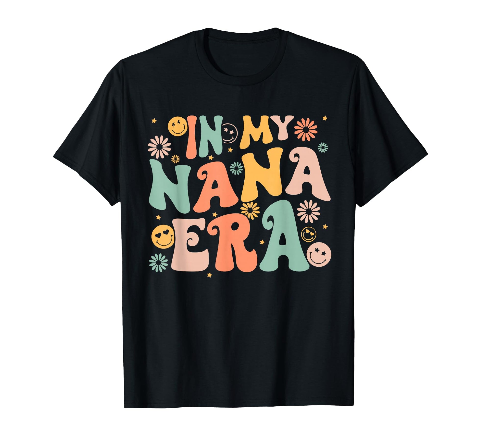 My Nana Era Groovy Grandma Mothers T-Shirt - Aesthetic Graphic for Adults - T-Shirt, Sweatshirt, Hoodie