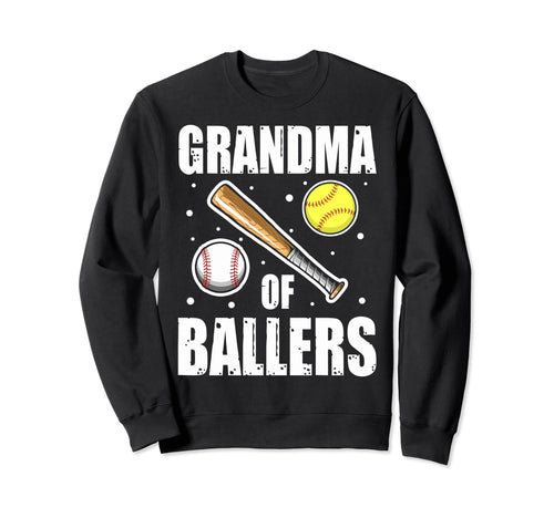 Baseball Grandma Grandson Baseball Sweatshirt - Novelty Apparel for Adults - T-Shirt, Sweatshirt, Hoodie