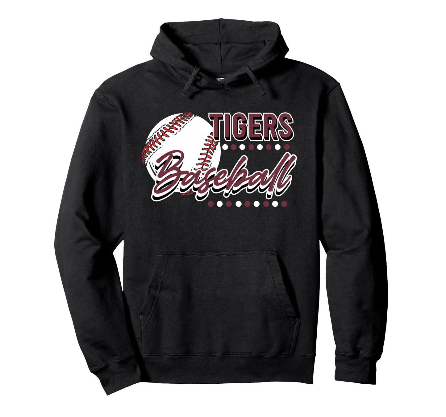Tigers Baseball Mom Game Day School Hoodie - Unique Graphic Men Women - T-Shirt, Sweatshirt, Hoodie