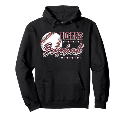 Tigers Baseball Mom Game Day School Hoodie - Unique Graphic Men Women - T-Shirt, Sweatshirt, Hoodie