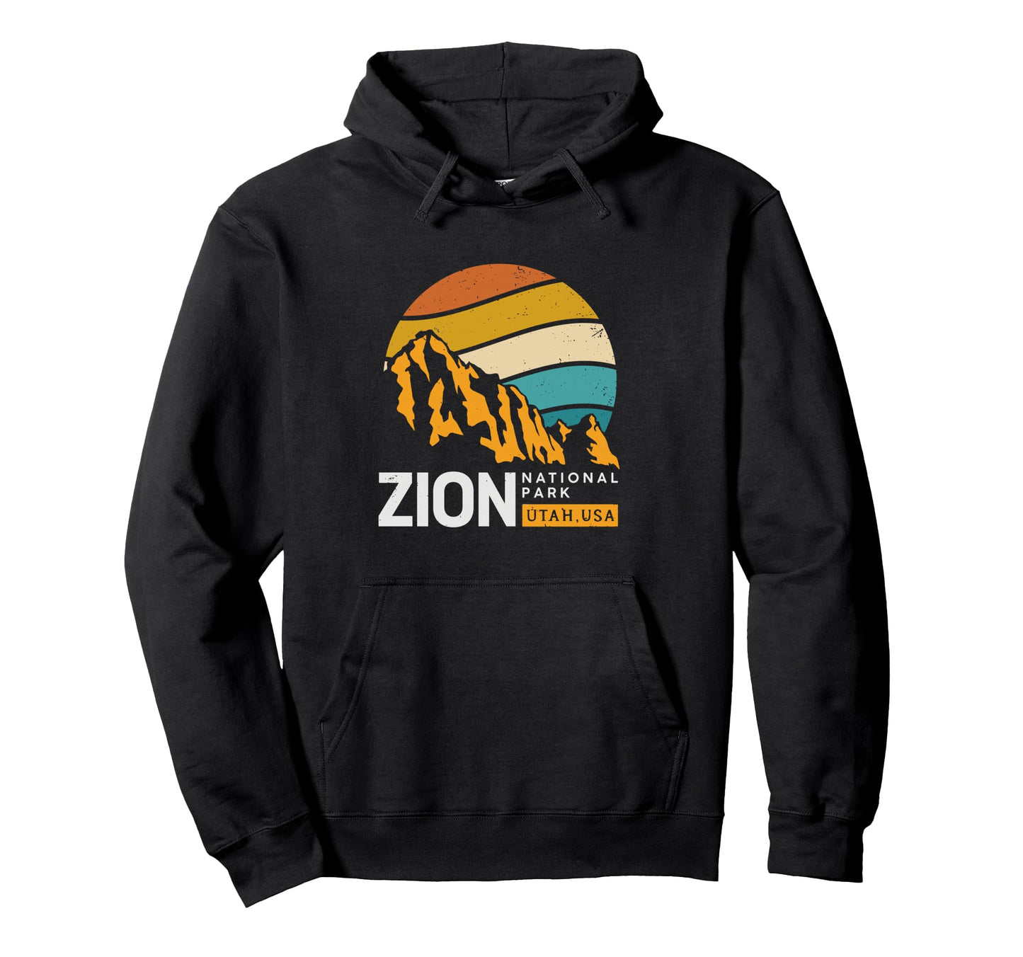 Mountain Sunset Zion National Park Hoodie - Casual Everyday Wear Unisex - T-Shirt, Sweatshirt, Hoodie