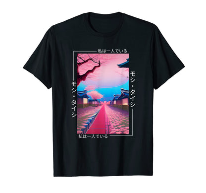 Japanese Cherry Blossom Streetwear T-Shirt - Fun Novelty Design Unisex - T-Shirt, Sweatshirt, Hoodie