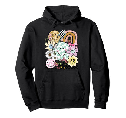 Funny Checkered Happy Smiling Smile Hoodie - Trendy Graphic for Adults - T-Shirt, Sweatshirt, Hoodie