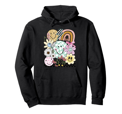 Funny Checkered Happy Smiling Smile Hoodie - Trendy Graphic for Adults - T-Shirt, Sweatshirt, Hoodie
