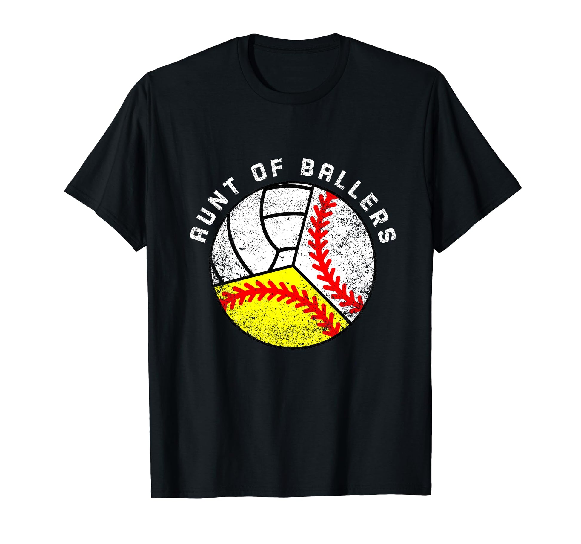 Aunt Ballers Funny Baseball T-Shirt - Casual Everyday Wear Men Women - T-Shirt, Sweatshirt, Hoodie