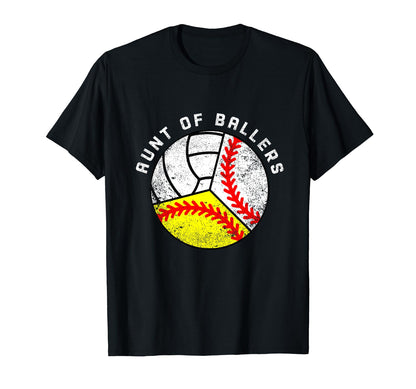 Aunt Ballers Funny Baseball T-Shirt - Casual Everyday Wear Men Women - T-Shirt, Sweatshirt, Hoodie