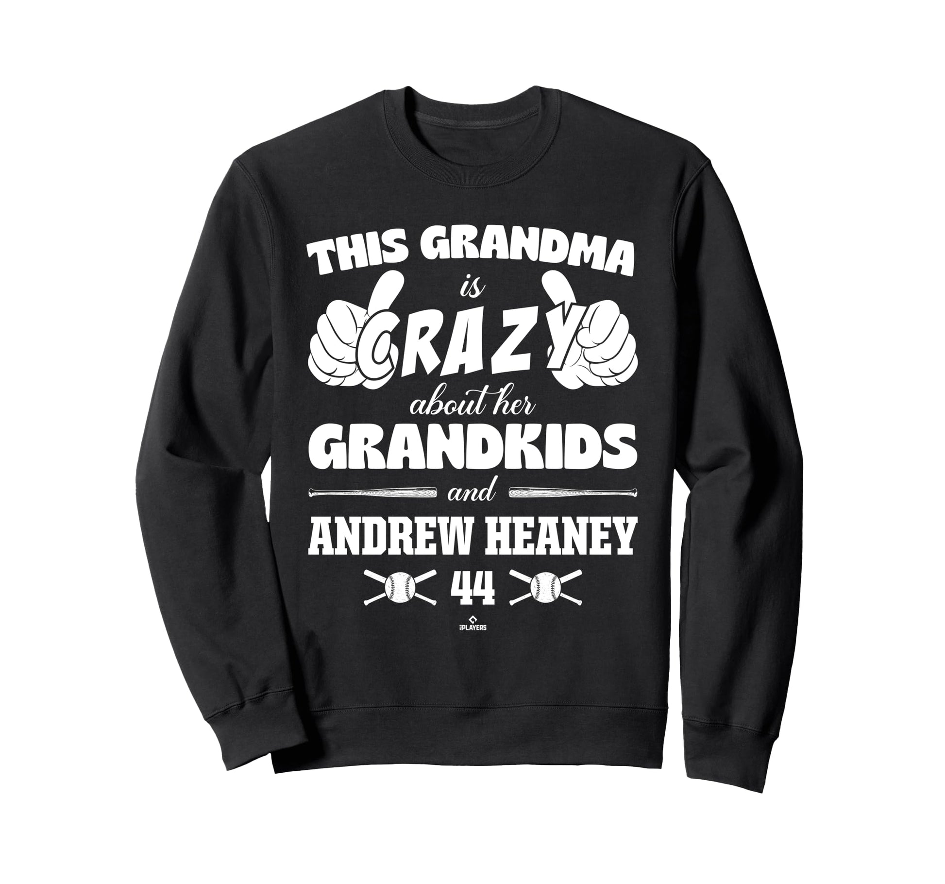 Grandma Crazy Andrew Heaney Texas Sweatshirt - Novelty Apparel for Adults - T-Shirt, Sweatshirt, Hoodie