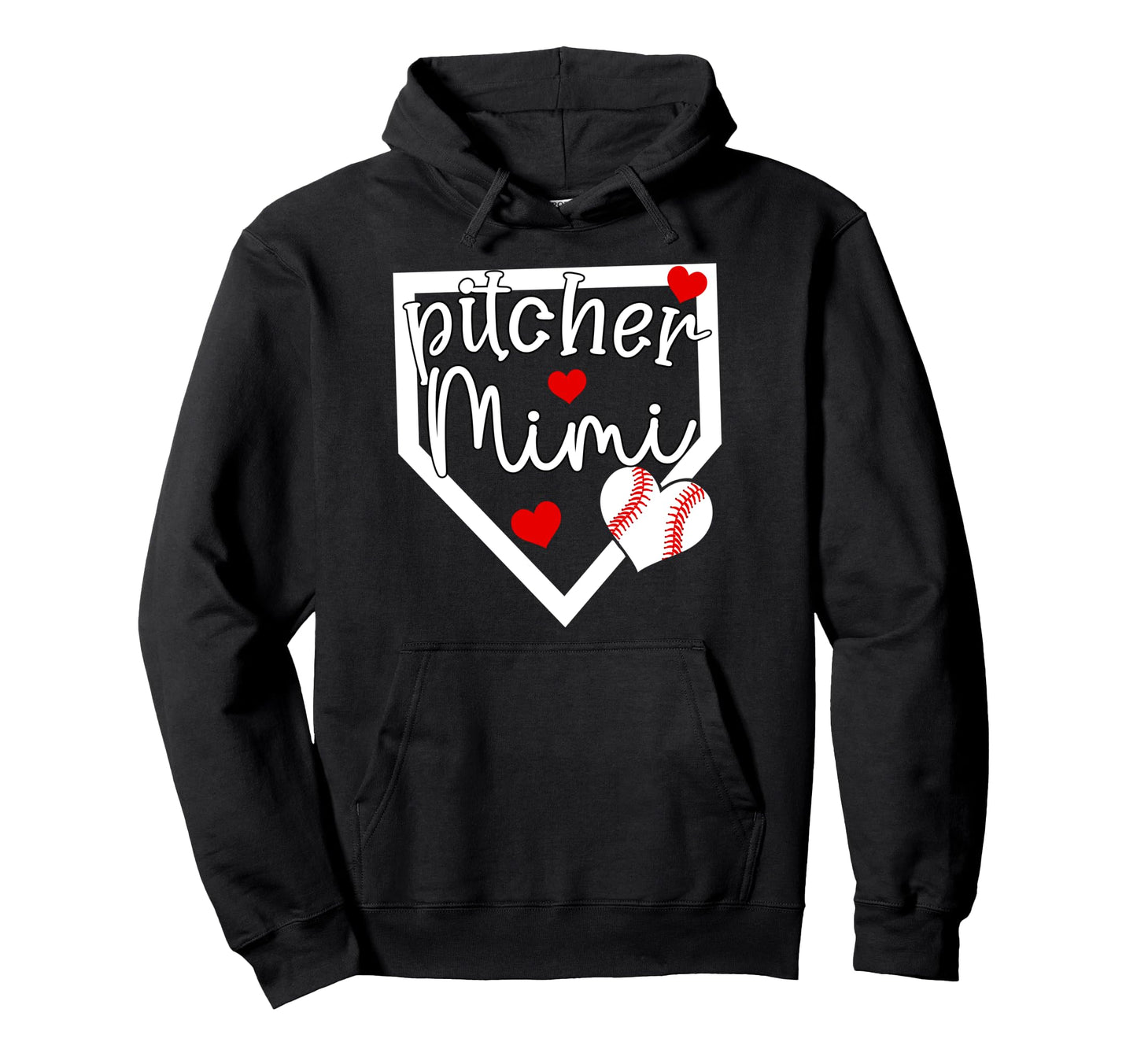 Baseball Pitcher Mimi Grandma Mimi Hoodie - Fun Novelty Design Unisex - T-Shirt, Sweatshirt, Hoodie