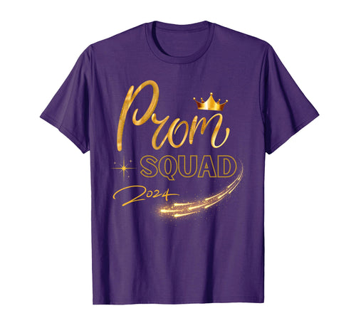 Prom Squad Graduate Class 2024 Party T-Shirt - Custom Art Print Men Women - T-Shirt, Sweatshirt, Hoodie