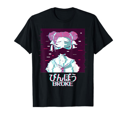 Geisha Anime Vaporwave Aesthetic Anime T-Shirt - Aesthetic Graphic Unisex - T-Shirt, Sweatshirt, Hoodie