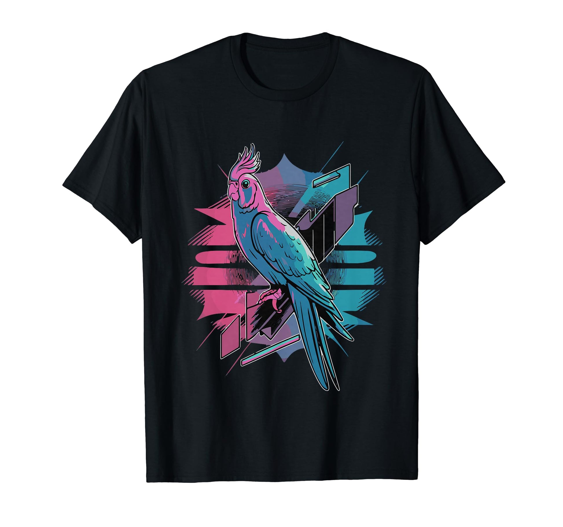 Vaporwave Cockatiel Aesthetic T-Shirt - Minimalist Print Men Women - T-Shirt, Sweatshirt, Hoodie