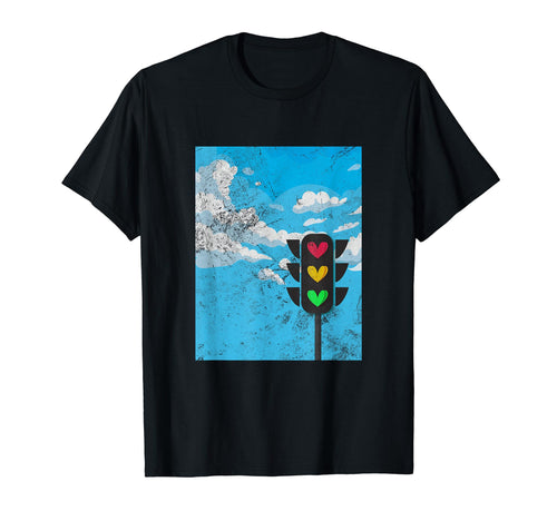 Traffic Lights Y2K Aesthetic Grunge T-Shirt - Graphic Print Unisex - T-Shirt, Sweatshirt, Hoodie