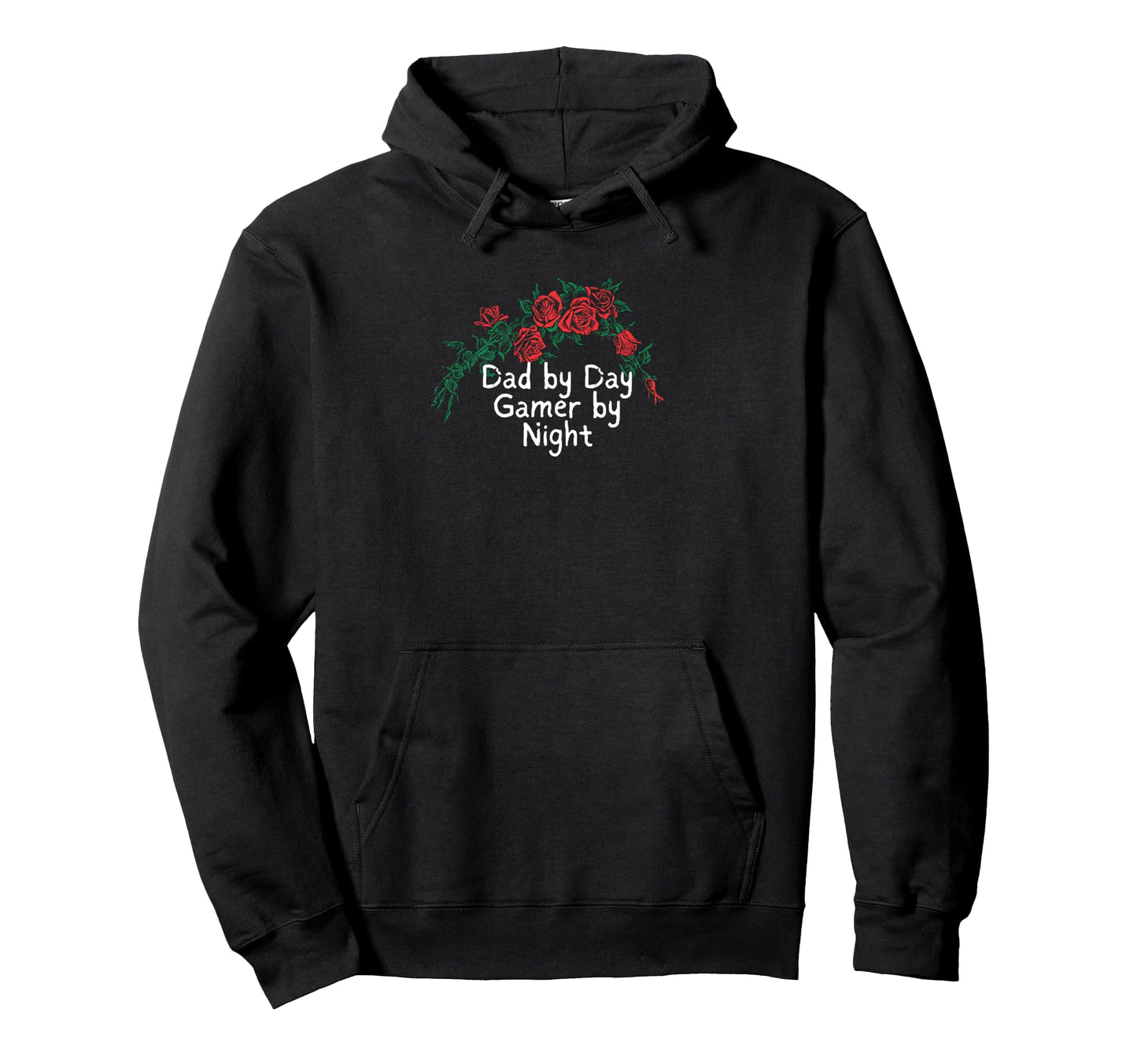 Funny Red Roses Dad Day Gamer Hoodie - Casual Everyday Wear for Adults - T-Shirt, Sweatshirt, Hoodie