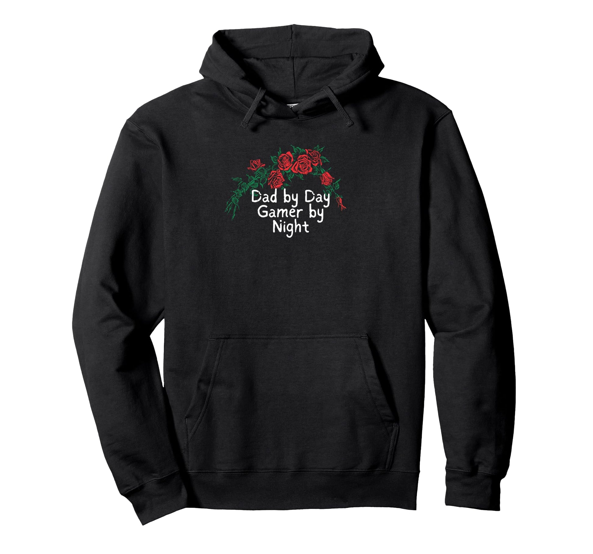 Funny Red Roses Dad Day Gamer Hoodie - Casual Everyday Wear for Adults - T-Shirt, Sweatshirt, Hoodie