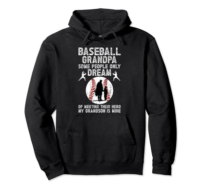 Baseball Grandpa Proud Grandpa Hoodie - Streetwear Style Men Women - T-Shirt, Sweatshirt, Hoodie