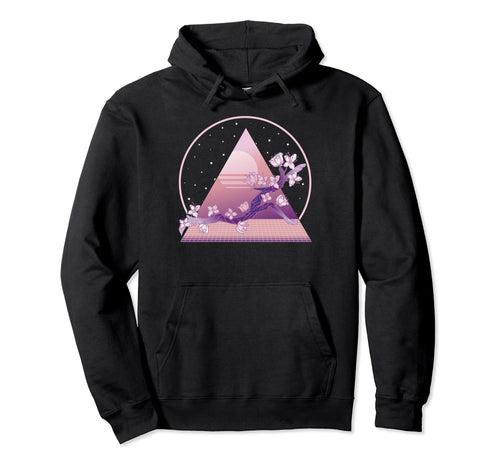 Vaporwave Pastel Goth Cherry Blossom Hoodie - Trendy Graphic for Adults - T-Shirt, Sweatshirt, Hoodie