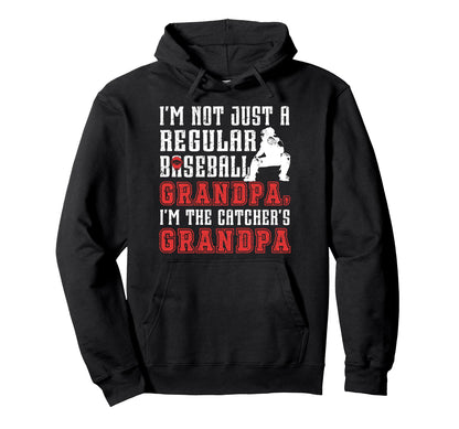 Im Baseball Catcher Grandpa Baseball Hoodie - Custom Art Print for Adults - T-Shirt, Sweatshirt, Hoodie