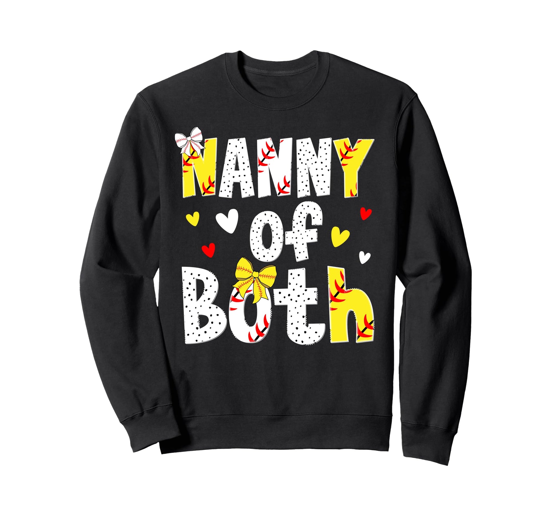 Nanny Both Proud Softball Sweatshirt - Casual Everyday Wear Unisex - T-Shirt, Sweatshirt, Hoodie