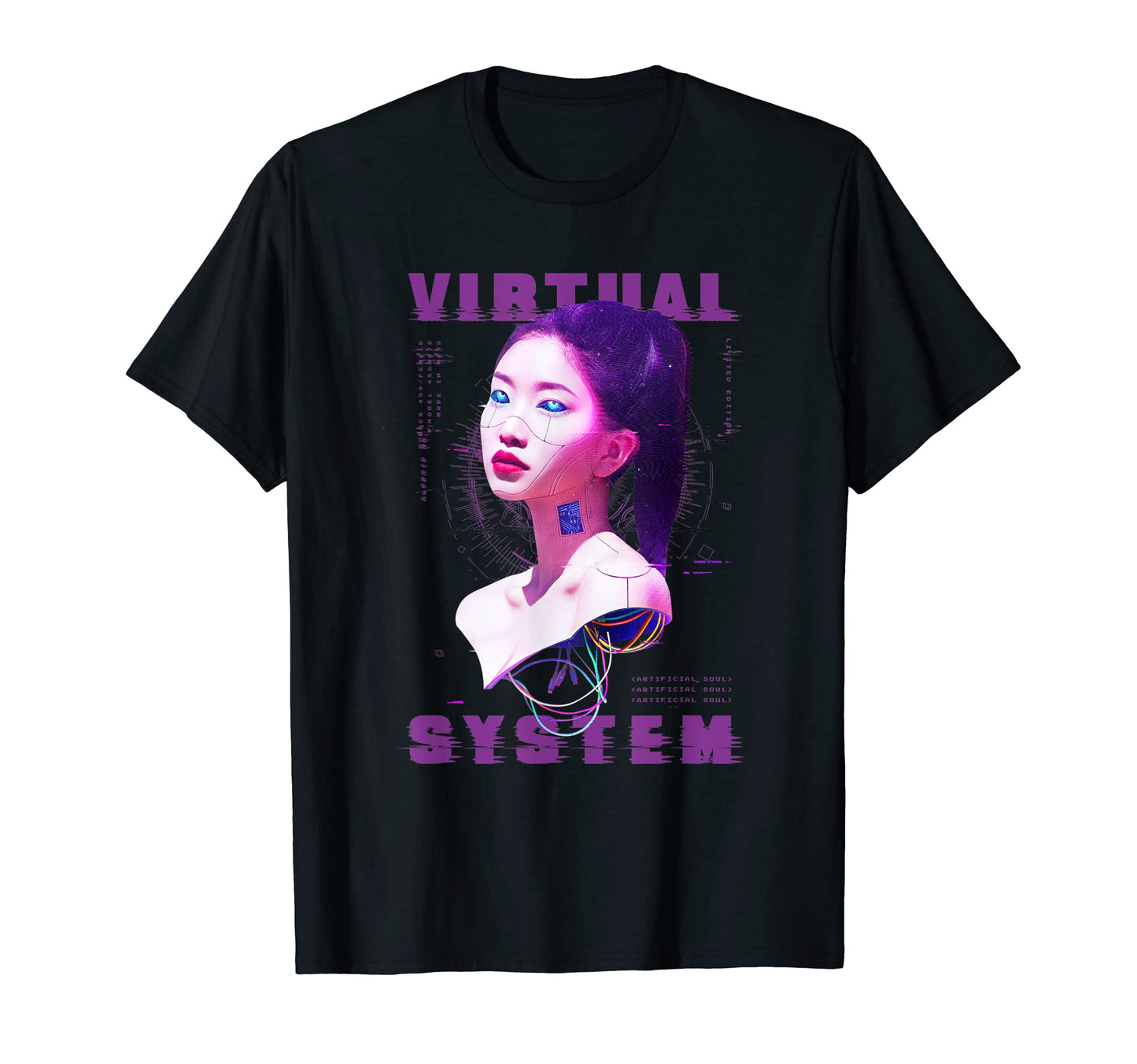 Futuristic Vaporwave Aesthetic T-Shirt - Custom Art Print Men Women - T-Shirt, Sweatshirt, Hoodie
