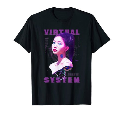 Futuristic Vaporwave Aesthetic T-Shirt - Custom Art Print Men Women - T-Shirt, Sweatshirt, Hoodie