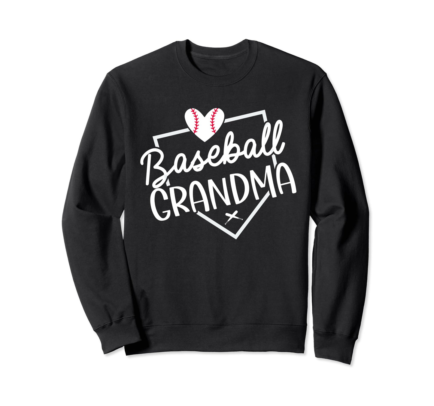 Baseball Grandma Funny Sweatshirt - Casual Everyday Wear Men Women - T-Shirt, Sweatshirt, Hoodie