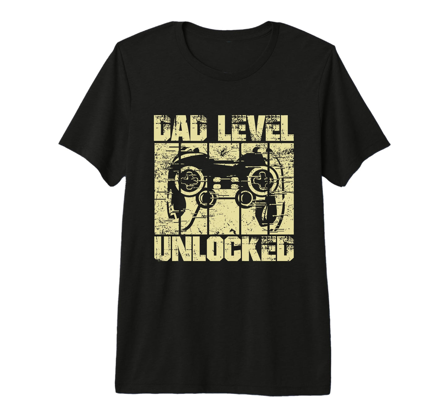 Dad Level Unlocked Gaming Controller T-Shirt - Custom Art Print Unisex - T-Shirt, Sweatshirt, Hoodie
