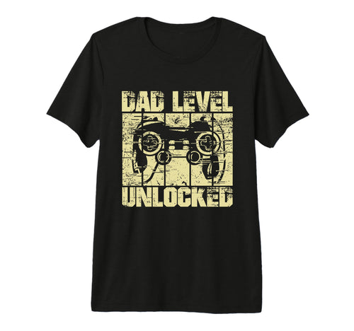 Dad Level Unlocked Gaming Controller T-Shirt - Custom Art Print Unisex - T-Shirt, Sweatshirt, Hoodie