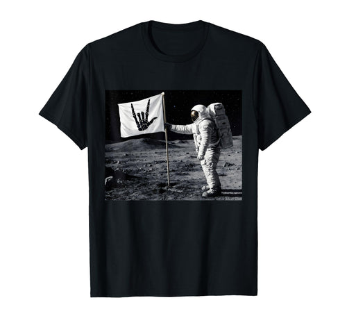 Astronaut Rock Skeleton Moon Landing Funny T-Shirt - Unique Graphic Unisex - T-Shirt, Sweatshirt, Hoodie
